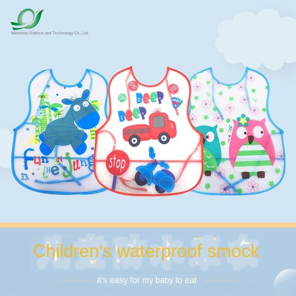 

odm saliva towel bib children's eva straps saliva towel cartoon bib cover waterproof wash-rice pocket rice pocket