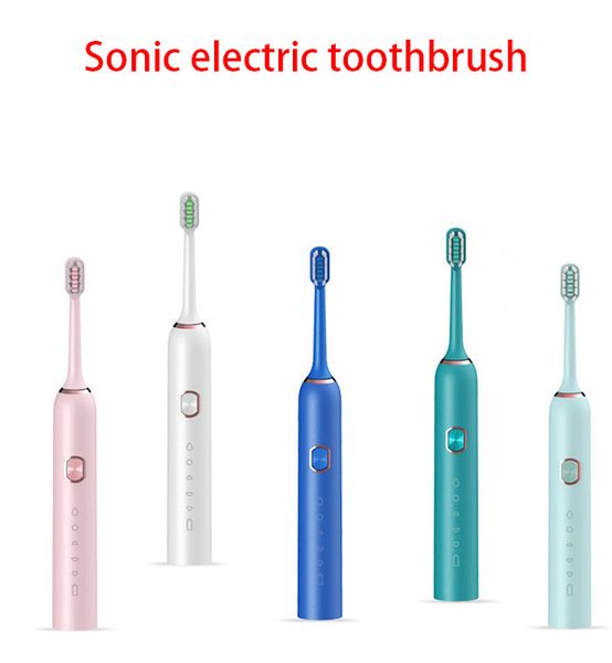 

новая электрическая зубная щетка звуковая вибрация 5 передач для взрослых бытовые мягкие волосы usb зарядка водонепроницаемый умный