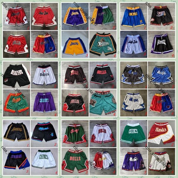 

2020 authentic stitched mens just don pocket shorts hip-hop stitched all city team name & year id tags just don pocket basketball shorts xxl, Black;red