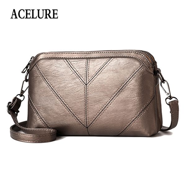 

acelure simple style pu leather small designer bags purse women mini shoulder crossbody bags all-match fashion ladies flap