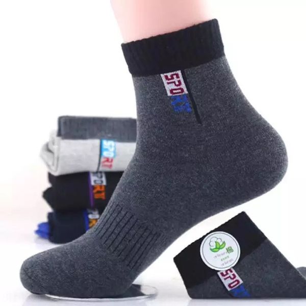 

jiahua men's mid-leg sports spring cotton and and autumn cotton socks exhibition temple fair socks can be labeled, Black