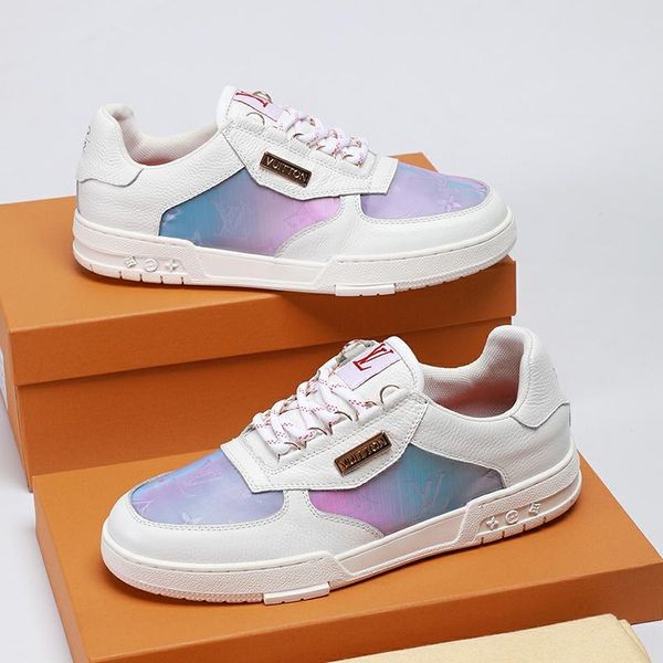 

2020k limited edition luxury design men's printed sneakers, wild breathable men's casual shoes, men's party shoe, Black