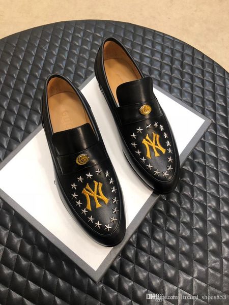 

2020 latest black leather casual shoes men's casual shoes fashion trend comfortable shoe size 38-44 type 39745400611a