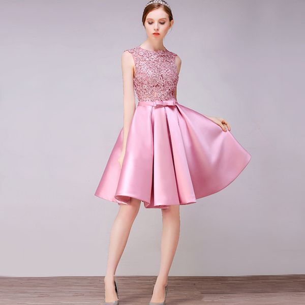 

short new arrival cocktail dresses party plus size women lace gown dresses fashion evening event dress for women, Black;gray