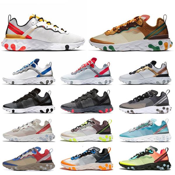 

55 87 react element undercover women mens running shoes tour yellow volt racer desert sand game royal blue reacts sports sneakers soc