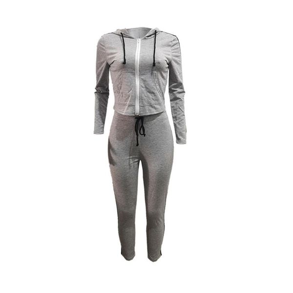 

sagace sport set women fitness casual solid hoodie sweatshirt +pants outfits female long sleeve sportswear clothing plus size, White;red