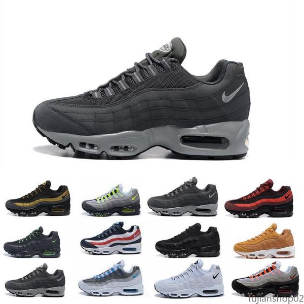 

2019 mens cushion running shoes authentic sports shoes for men sneakers walking outdoor shoes grey man training maxes 40-46 fj02