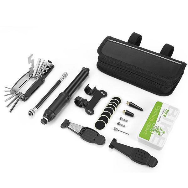 

portable bicycle repair kits bag multifunction tools mtb road bike cycling equipment wrench bike repair tool sets