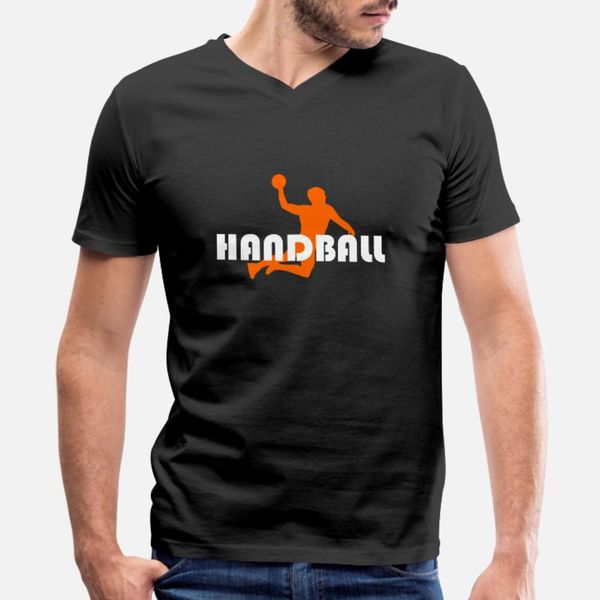 

handball t shirt men printed 100% cotton o-neck costume fit authentic summer original shirt