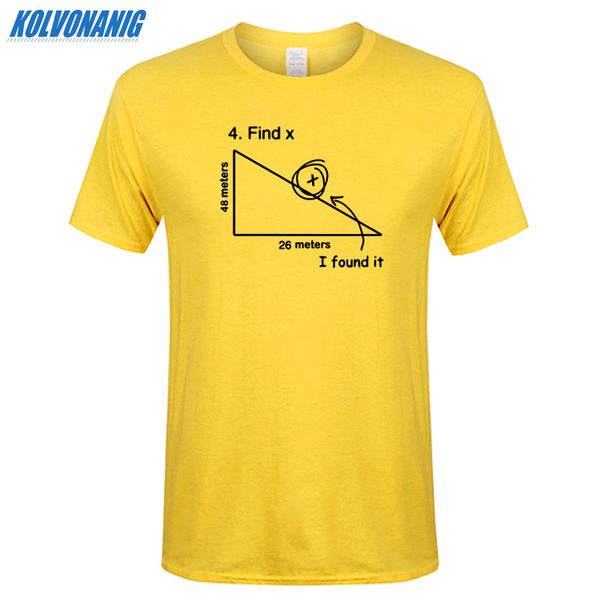

mathematical triangle math science funny print men t shirt summer street style problem solving cotton short sleeve men's t-shirt