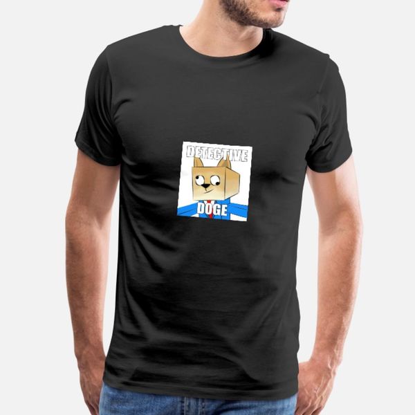 

detective doge merch t shirt men custom 100% cotton o-neck outfit sunlight humor summer style letter shirt