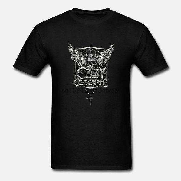 

ozzy osbourne men crowned skull t-shirt men t-shirt