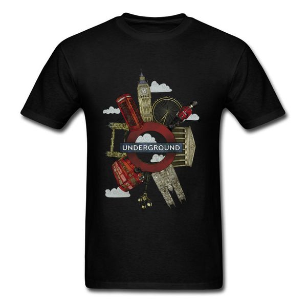 

casual tshirts 100% cotton round neck boy & tees around london image funny group t shirt summer autumn t-shirts