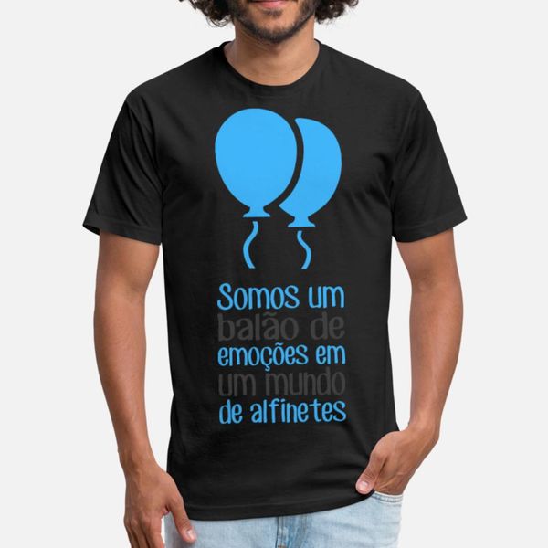 

somos um balÃ£o de emoÃ§Ãµes t shirt men design cotton s-3xl outfit cute building summer natural shirt
