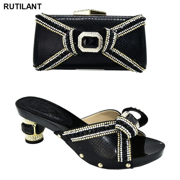 

new italian shoes and bag to match wedding party african wedding shoes italian with matching bags for women, Black