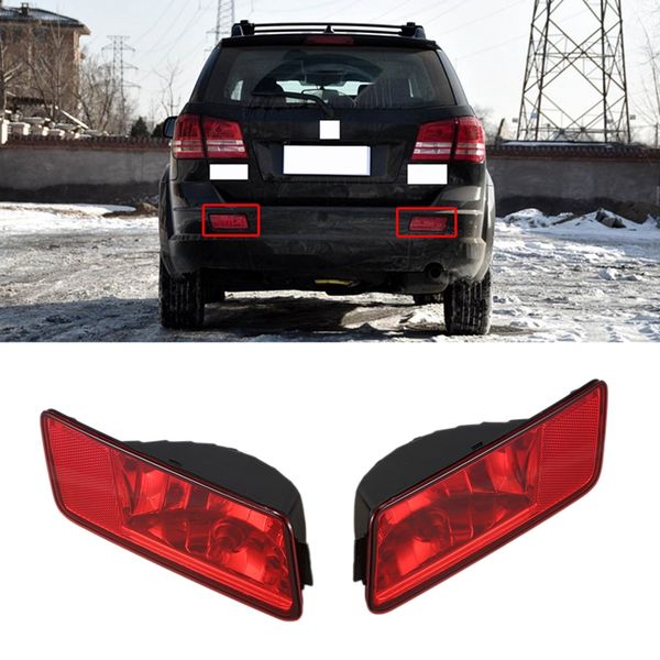 

2pcs rear tail lamp bumper fog lights daytime running driving lamps left & right for dodge journey 2009-2012