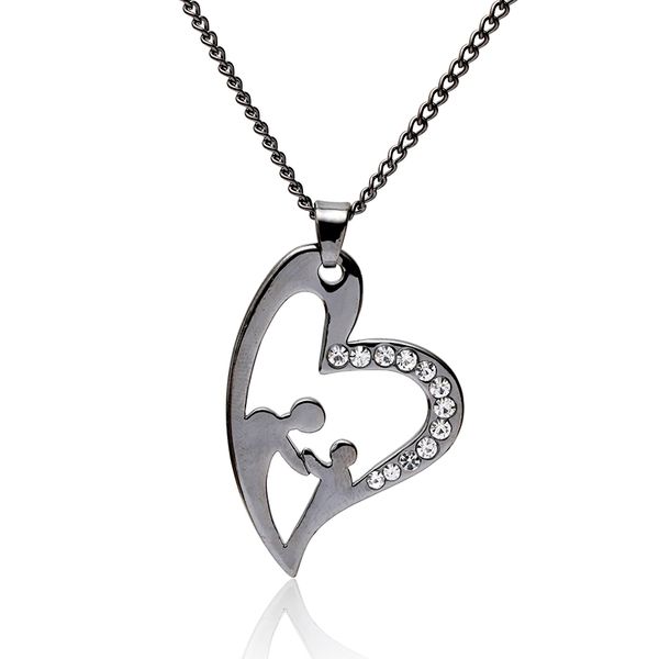 

personalized name necklace custom name plate necklace black alloy jewelry gift for her valentines gift mothers day gift, Silver