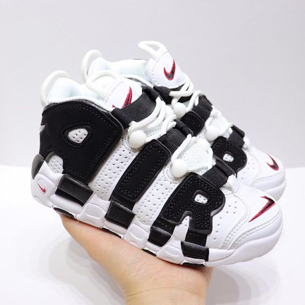 

highest quality2020 new more uptempo basketball shoes men high scottie pippen sneakers kid athletic sport shoes size 28-35, Black