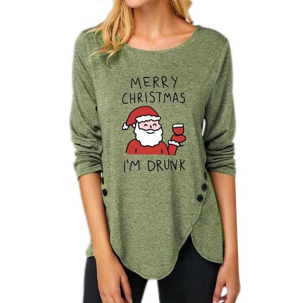 

plaid merry christmas t shirt women fashion graphic cute tee kawaii tshirt hipster camiseta mujer long sleeves, White