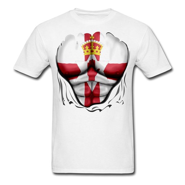 

northern ireland ripped muscles men's t-shirt 100% cotton t shirts brand clothing tees summer short sleeves cotton