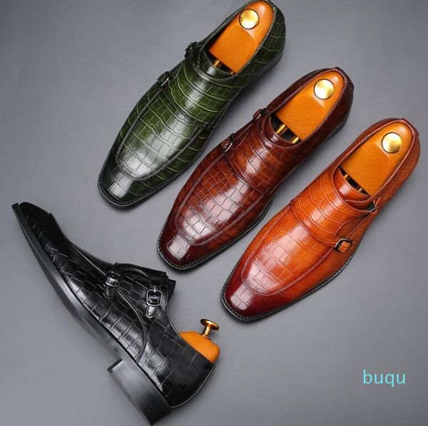 

men dress shoes flat genuine leather oxford mens flats wedding party office loafers shoes 38-48 plus size, Black