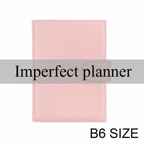 

limited imperfect genuine leather cover for stalogy b6 size notebook cover diary planner journal stationery agenda organizer, Purple;pink