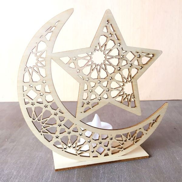 

ornament display stand moon stars home decor hanging pendant gift wooden party