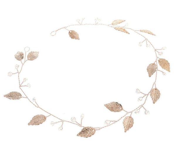 

crystal headbands wedding hair accessories handmade hair decoration pearl rhinestone head wear ornament for bride00, Golden;silver