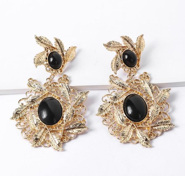 

woman jewelry retro fashion luxury korean ladies temperament gold wild ladies earrings birthday christmas01, Golden;silver