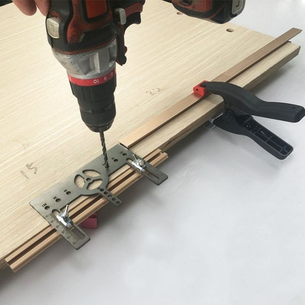 

door handle drilling template lengthen drawer handle wardrobe drilling tools woodworking punch locator tools