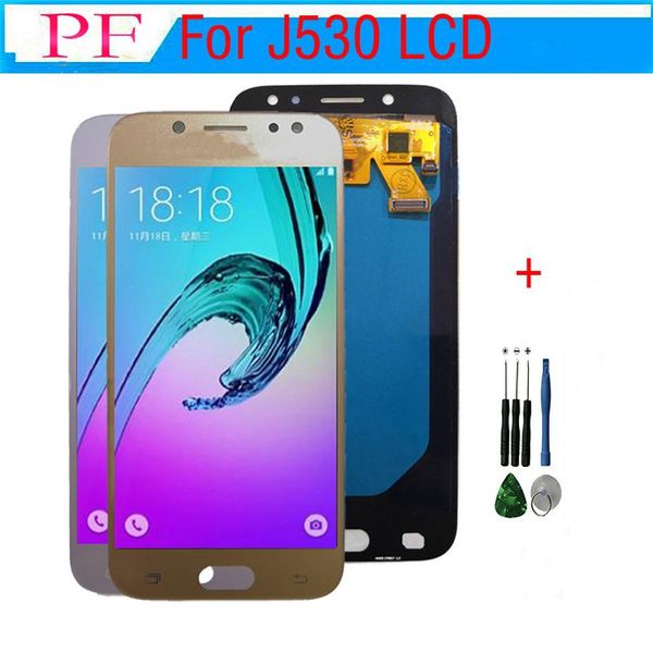 

cgjxshigh qulity super amoled for samsung j530 j530f j5 2017 lcd display digitizer with touch screen replacement 100 %tested repair tool