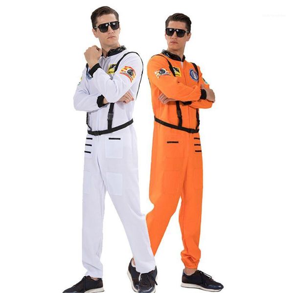 

halloween and fancy dress party clothes fashion homme stage wear astronauts mens cosplay clothes with belt, Black;red