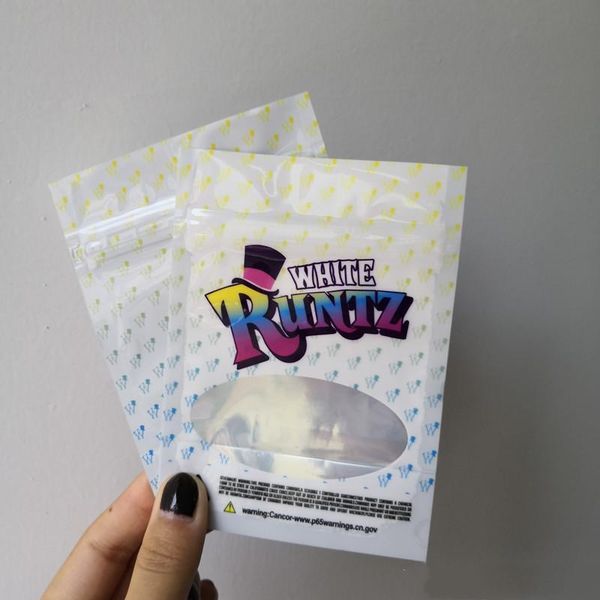 

pouch selling white 2019 up proof smell 3.5g style) runtz bags flowers stand herb dry bags to contain (white hj2009 vnmpt