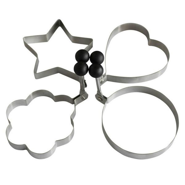 

4pcs kitchen cooking fried oven poacher pancake egg poach ring mould