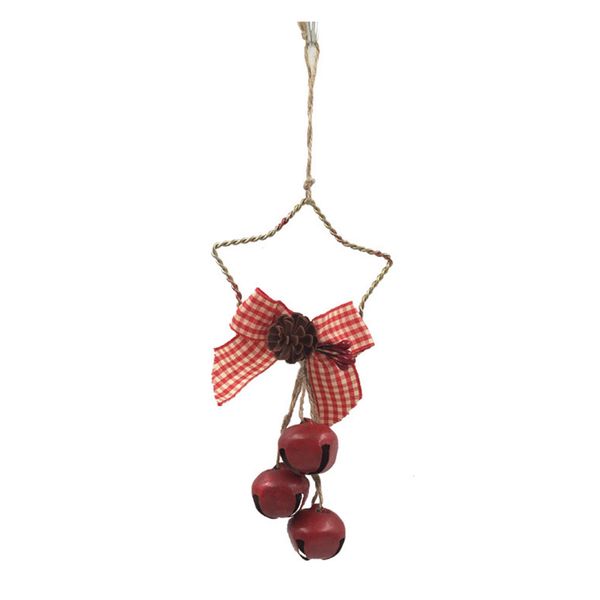 

small bell christmas tree ornament iron art loop hanging pendant festival decor