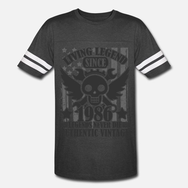 

living 1986 2 t shirt men custom cotton round neck natural anti-wrinkle comfortable summer style formal shirt, White;black