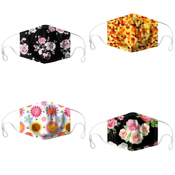 

face mask earloop anti-dust face mask face mask camouflage mouth masks print#534, Black