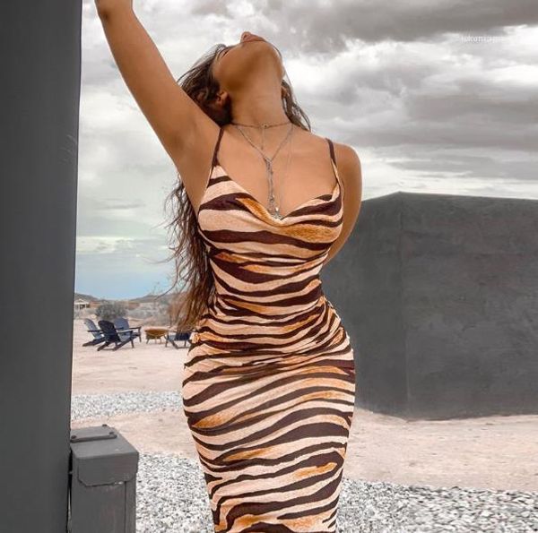 

summer womens leopard bodycon dresses spaghetti strap skinny sleeveless dresses low cut slim dresses, White;black