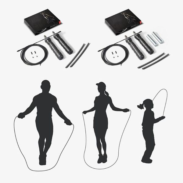 

speed jump rope adjustable weighted jumping rope non-slip and sweat-absorbent skipping for boxing fitness workout training