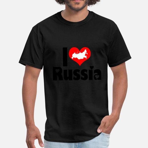 

i love russia t shirt men knitted short sleeve s-xxxl male interesting new style summer standard shirt