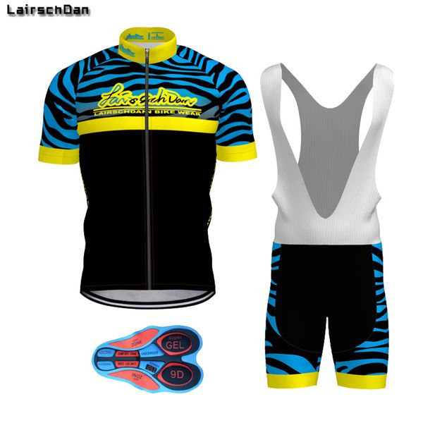 

lairschdan 2020 black bicycle clothing kit men cycling uniforms for women summer wear bike dress cycle suit mtb outfit, Black;blue
