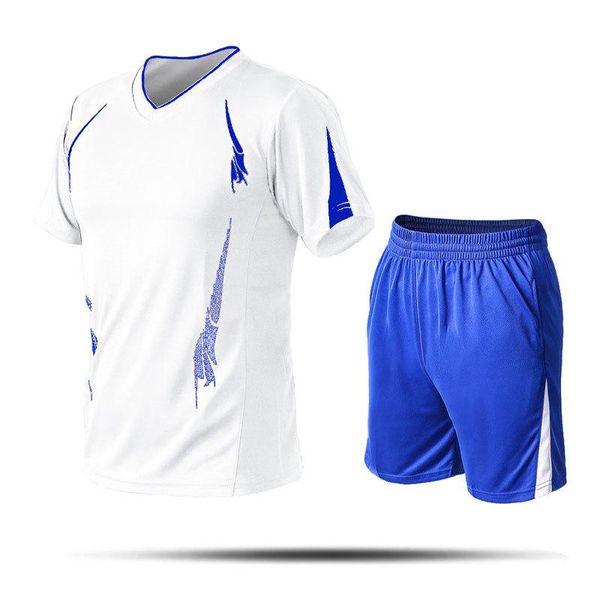 

tracksuit men t shirts and shorts set mens jogger sets track suit sports suit breathable casual summer tracksuit t200709, Gray