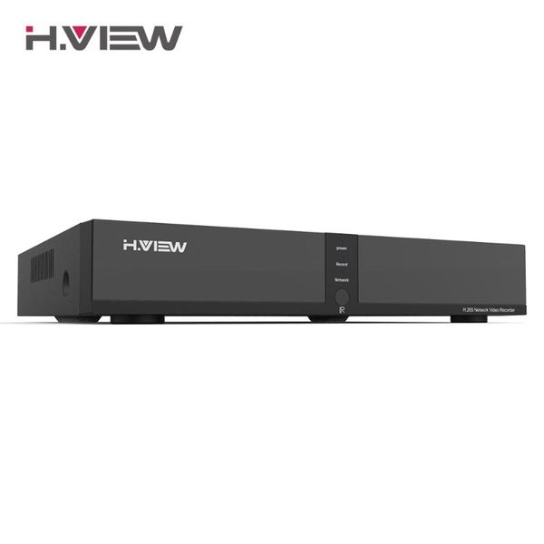 

h.view h.265 48v poe nvr ip-камера видеорегистратор 4mp xmeye cctv система безопасности 4 / 8ch dvr сетевой рекордер наблюдения за onvif, Black;white