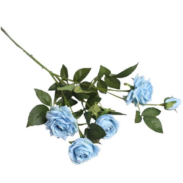 

decorative flowers & wreaths 10pcs fake long smte rose (5 heads/piece) 30.71" length simulation angle roses for wedding home artificial