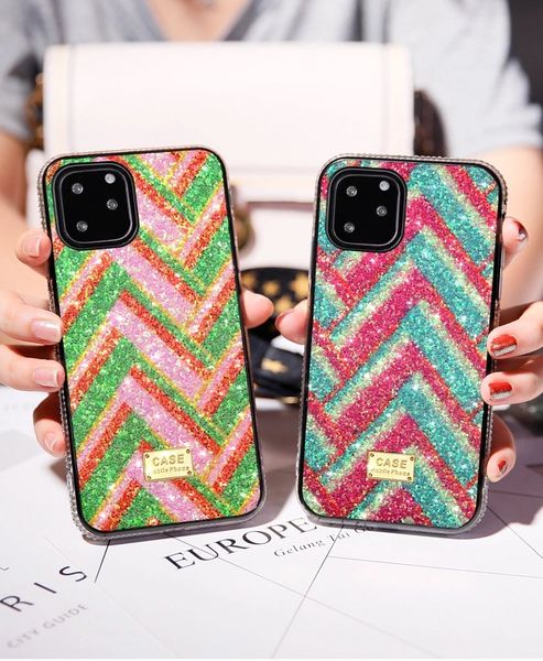 

подходит для 12 про макс градиента алмазов кадра телефона случае xsmax xs xr 6 7 8 se 7plus 8plus 11 про макс случая телефона