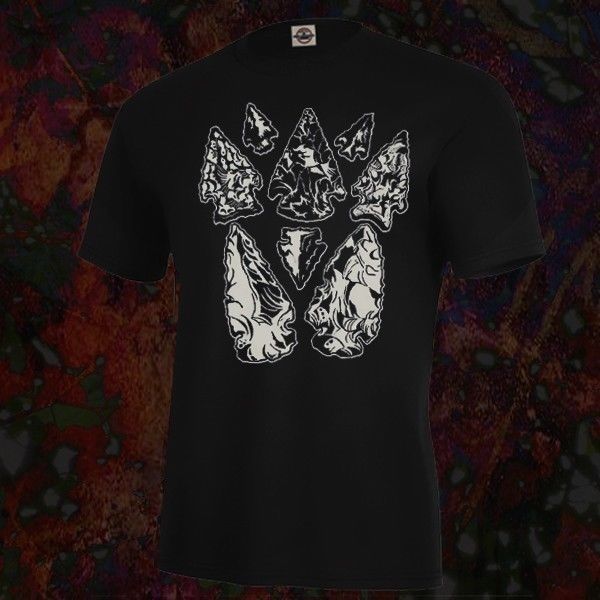 

casual printing tee new retro vintage arrowheads shirt, mens & fitted womens sizes, archeology camp man t-shirt