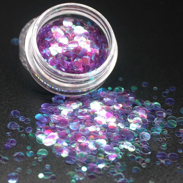 

2020 new 12color круглый ультратонкие блестки красочный nail art блеск советы маникюр 3d украшения ногтей diy аксессуары fashion girl, Silver;gold