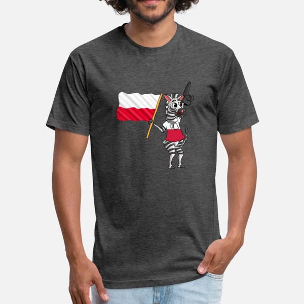 

a polish zebra t shirt men designer cotton o-neck clothes famous comical spring autumn family shirt