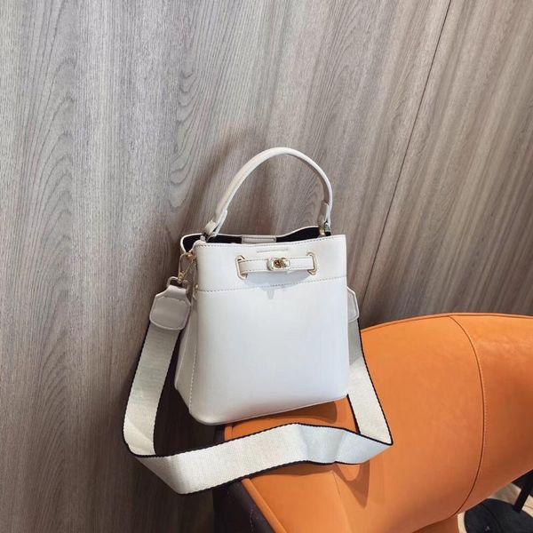 

multi-layer wide shoulder strap bucket bag 2020 new style women's messenger bag soft leather women's shoulder