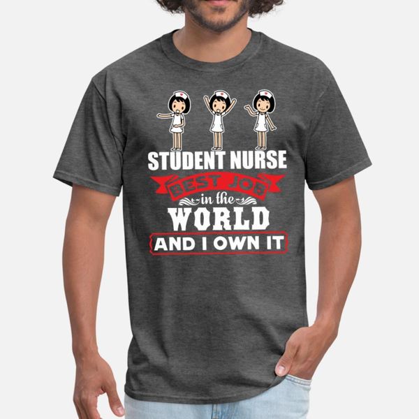 

student nurse t shirt men customize 100% cotton round neck costume gift basic spring autumn natural shirt